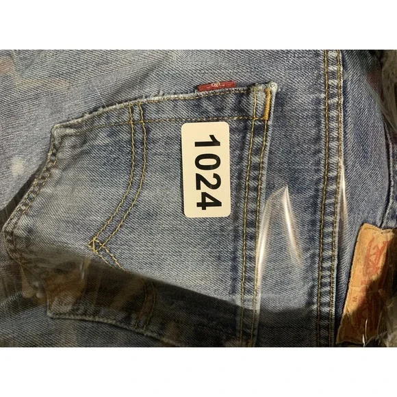 Levi's Men's 501 36x34 Original Straight Fit Button Fly Distressed Jeans - Picture 11 of 11